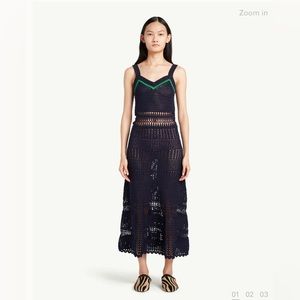 $1265 wales bonner Djembe Crochet Dress size 2